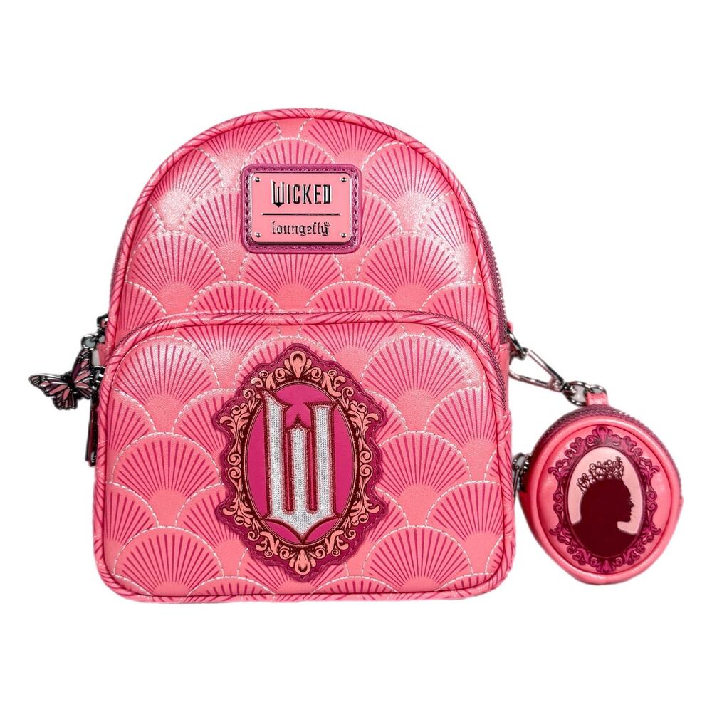 Wicked Glinda Convertible Exclusive Loungefly Mini Backpack NWT!